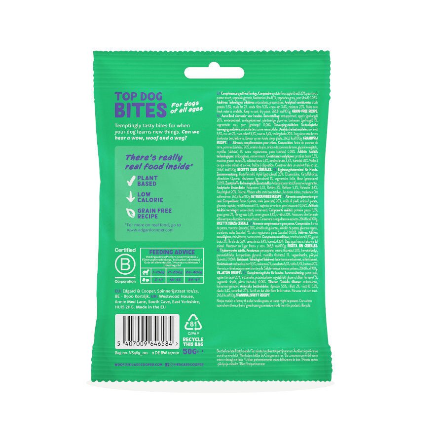 50 g Edgard y Cooper Snacks Mini de Ma&ccedil;&atilde; para c&atilde;es , , large Imagem n&uacute;mero 6